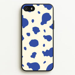 Blue Cow Print  - Animal Patterns Phone Case for iPhone 5 / 5s / SE 2016