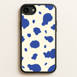 Blue Cow Print  - Animal Patterns Phone Case for iPhone 6 / 7 / 8 / SE