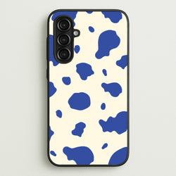 Blue Cow Print  - Animal Patterns Phone Case for Galaxy A16
