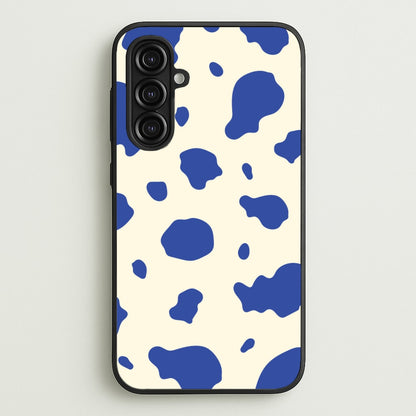 Blue Cow Print  - Animal Patterns Phone Case for Galaxy A16