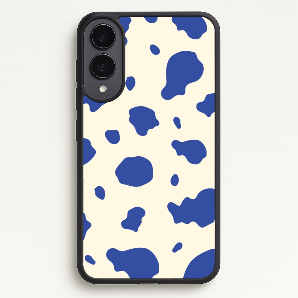 Blue Cow Print  - Animal Patterns Phone Case for Galaxy S25 Edge