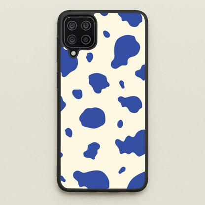 Blue Cow Print  - Animal Patterns Phone Case for Galaxy A12