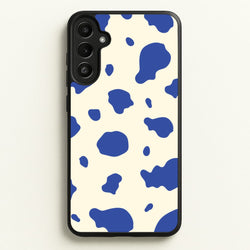 Blue Cow Print  - Animal Patterns Phone Case for Galaxy A34