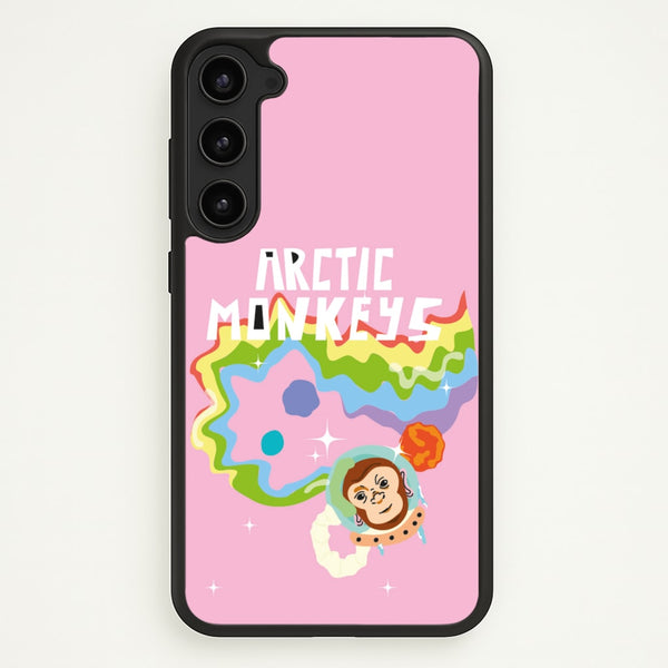 A Monkeys - Pink  - Arctic Monkeys Phone Case for Galaxy S23