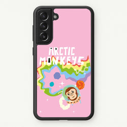 A Monkeys - Pink  - Arctic Monkeys Phone Case for Galaxy S21