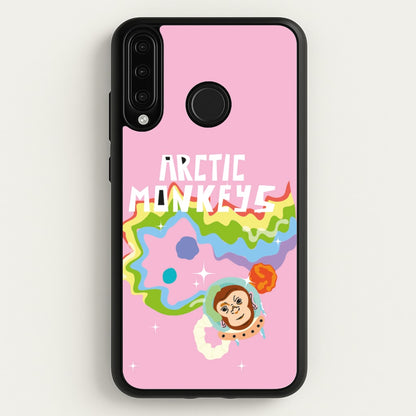 A Monkeys - Pink  - Arctic Monkeys Phone Case for Huawei P30 Lite