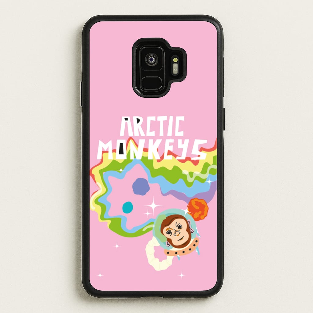 A Monkeys - Pink  - Arctic Monkeys Phone Case for Galaxy S9