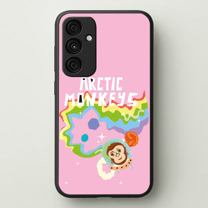 A Monkeys - Pink  - Arctic Monkeys Phone Case for Galaxy A35