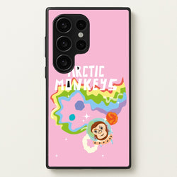 A Monkeys - Pink  - Arctic Monkeys Phone Case for Galaxy S24 Ultra