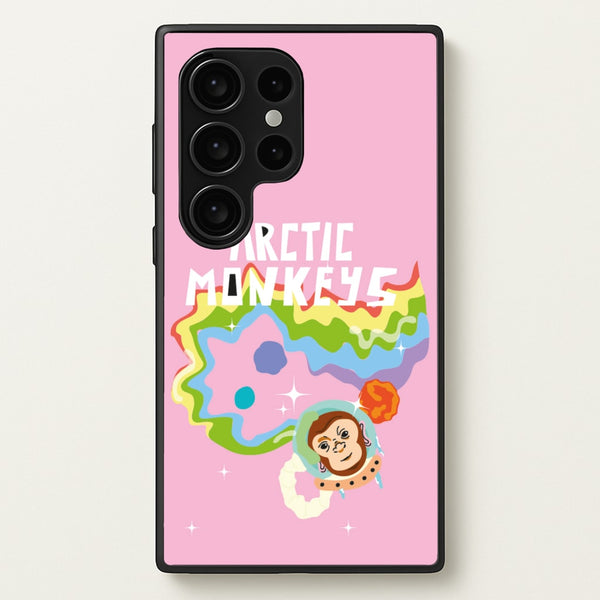 A Monkeys - Pink  - Arctic Monkeys Phone Case for Galaxy S24 Ultra