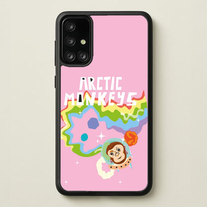 A Monkeys - Pink  - Arctic Monkeys Phone Case for Galaxy A71