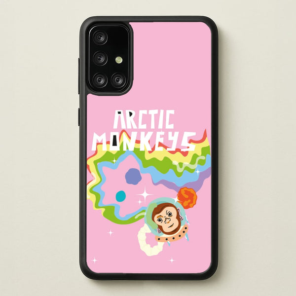 A Monkeys - Pink  - Arctic Monkeys Phone Case for Galaxy A71