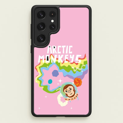 A Monkeys - Pink  - Arctic Monkeys Phone Case for Galaxy S23 Ultra