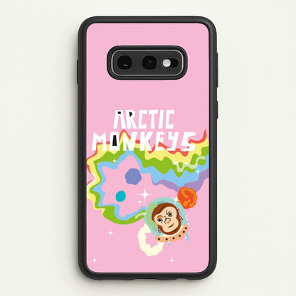 A Monkeys - Pink  - Arctic Monkeys Phone Case for Galaxy S10e