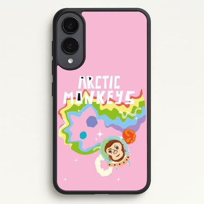 A Monkeys - Pink  - Arctic Monkeys Phone Case for Galaxy S25 Edge