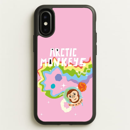 A Monkeys - Pink  - Arctic Monkeys Phone Case for iPhone X / XS