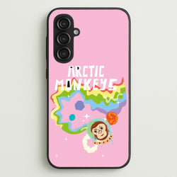 A Monkeys - Pink  - Arctic Monkeys Phone Case for Galaxy S23FE