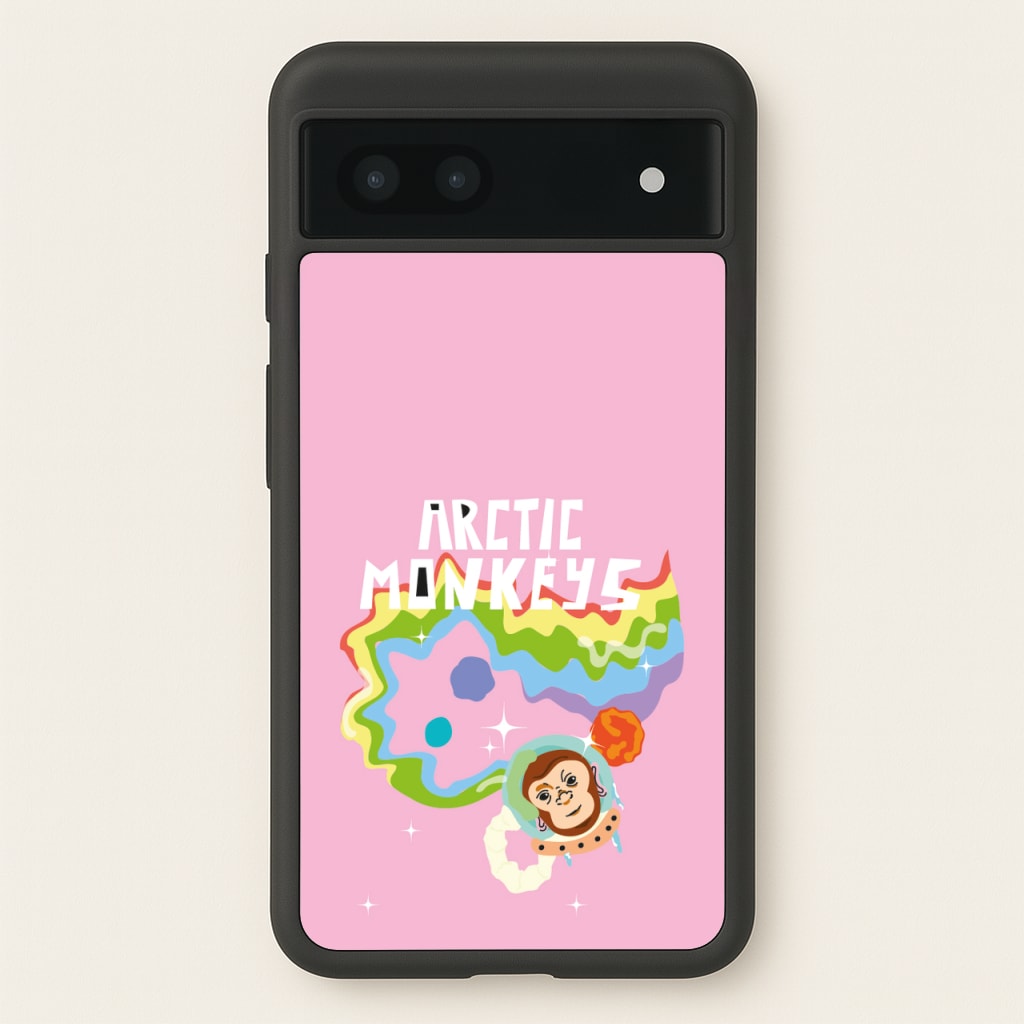 A Monkeys - Pink  - Arctic Monkeys Phone Case for Google Pixel 7a