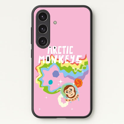 A Monkeys - Pink  - Arctic Monkeys Phone Case for Galaxy S24