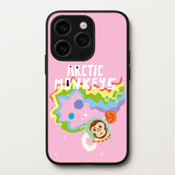 A Monkeys - Pink  - Arctic Monkeys Phone Case for iPhone 15 Pro
