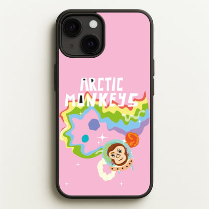 A Monkeys - Pink  - Arctic Monkeys Phone Case for iPhone 13 Mini