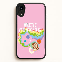 A Monkeys - Pink  - Arctic Monkeys Phone Case for iPhone XR