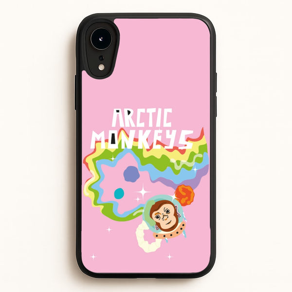 A Monkeys - Pink  - Arctic Monkeys Phone Case for iPhone XR