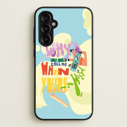 Why'd you only call me when you're high - Arctic Monkeys  - Arctic Monkeys Phone Case for Galaxy A54