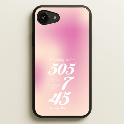 I'm Going Back To 505 - Arctic Monkeys  - Arctic Monkeys Phone Case for iPhone 16e