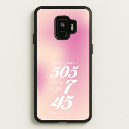 I'm Going Back To 505 - Arctic Monkeys  - Arctic Monkeys Phone Case for Galaxy S9