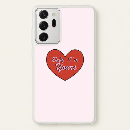 Baby I'm Yours  - Arctic Monkeys Phone Case for Galaxy Note 20 Ultra