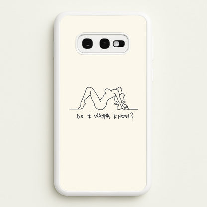 Do I Wanna Know? - Arctic Monkeys  - Arctic Monkeys Phone Case for Galaxy S10e