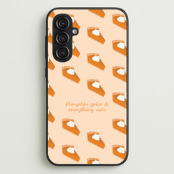 Pumpkin Spice And Everything Nice - Autumn  - Autumn Phone Case for Galaxy S23FE