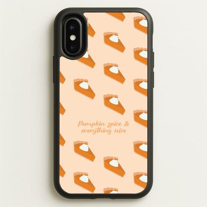 Pumpkin Spice And Everything Nice - Autumn  - Autumn Phone Case for iPhone X / XS