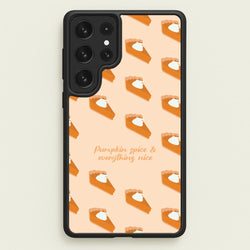 Pumpkin Spice And Everything Nice - Autumn  - Autumn Phone Case for Galaxy S23 Ultra