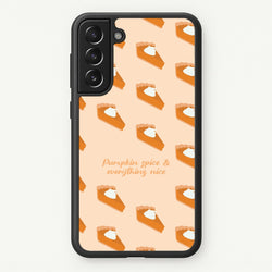 Pumpkin Spice And Everything Nice - Autumn  - Autumn Phone Case for Galaxy S21