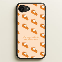 Pumpkin Spice And Everything Nice - Autumn  - Autumn Phone Case for iPhone 16e