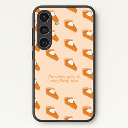 Pumpkin Spice And Everything Nice - Autumn  - Autumn Phone Case for Galaxy S25 Plus