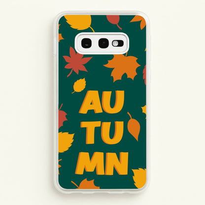 Leaves - Autumn  - Autumn Phone Case for Galaxy S10e