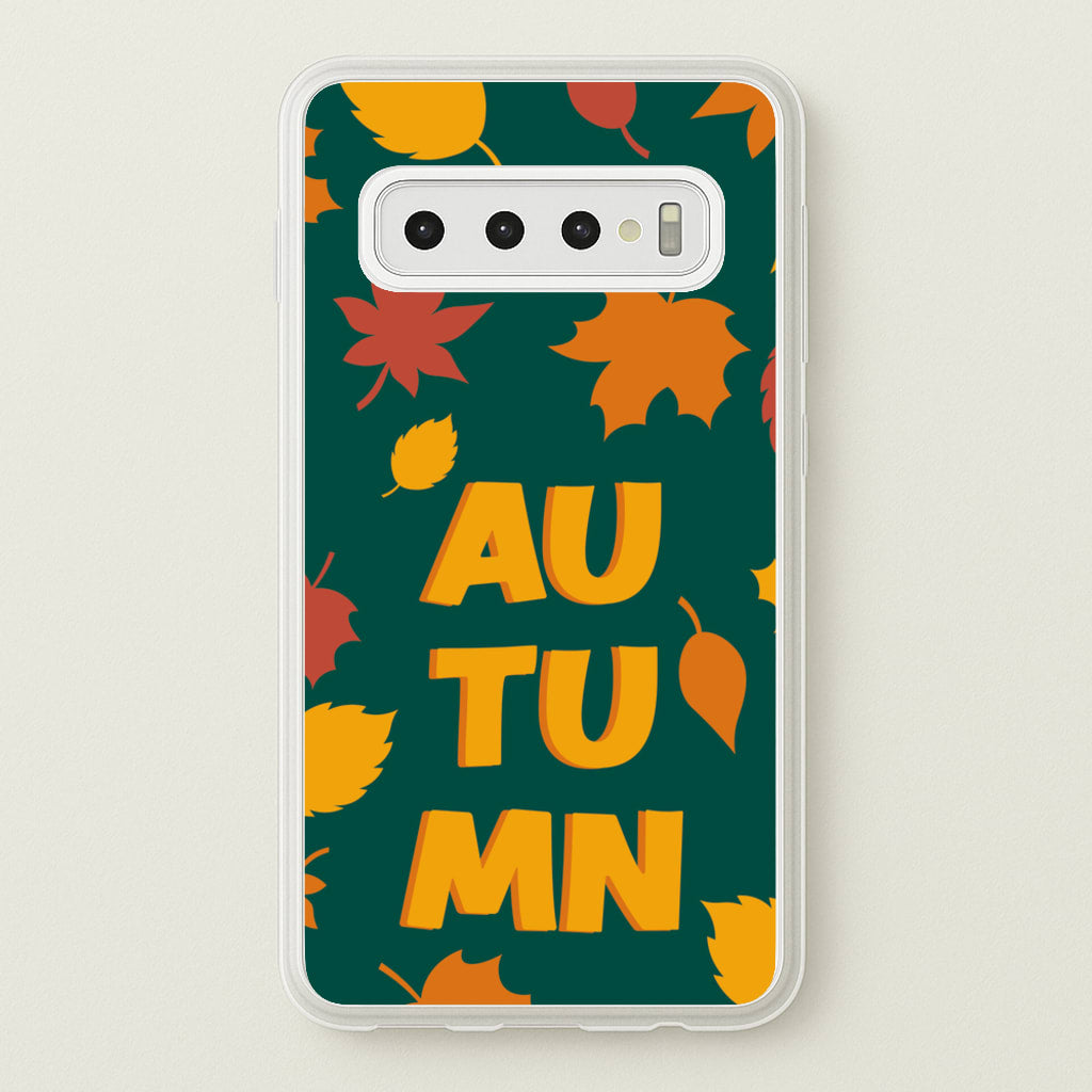 Leaves - Autumn  - Autumn Phone Case for Galaxy S10 Plus