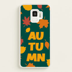 Leaves - Autumn  - Autumn Phone Case for Galaxy S9