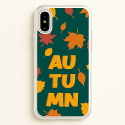 Leaves - Autumn  - Autumn Phone Case for iPhone X / XS