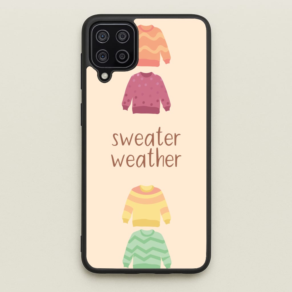 Sweater Weather - Autumn  - Autumn Phone Case for Galaxy A12