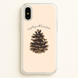Everything Will Be Just Pine - Autumn  - Autumn Phone Case for iPhone X / XS