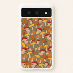Mushroom Pattern - Autumn   - Autumn Phone Case for Google Pixel 8a