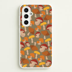 Mushroom Pattern - Autumn   - Autumn Phone Case for Galaxy A14