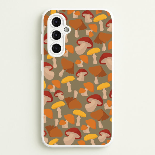 Mushroom Pattern - Autumn   - Autumn Phone Case for Galaxy A14