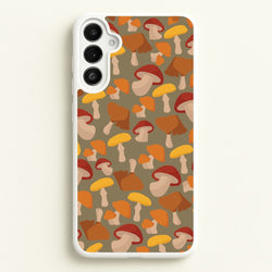 Mushroom Pattern - Autumn   - Autumn Phone Case for Galaxy A34
