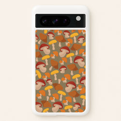 Mushroom Pattern - Autumn   - Autumn Phone Case for Google Pixel 8 Pro