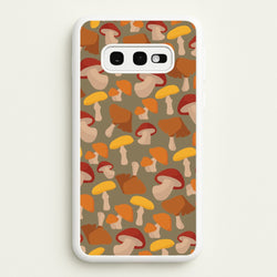 Mushroom Pattern - Autumn   - Autumn Phone Case for Galaxy S10e